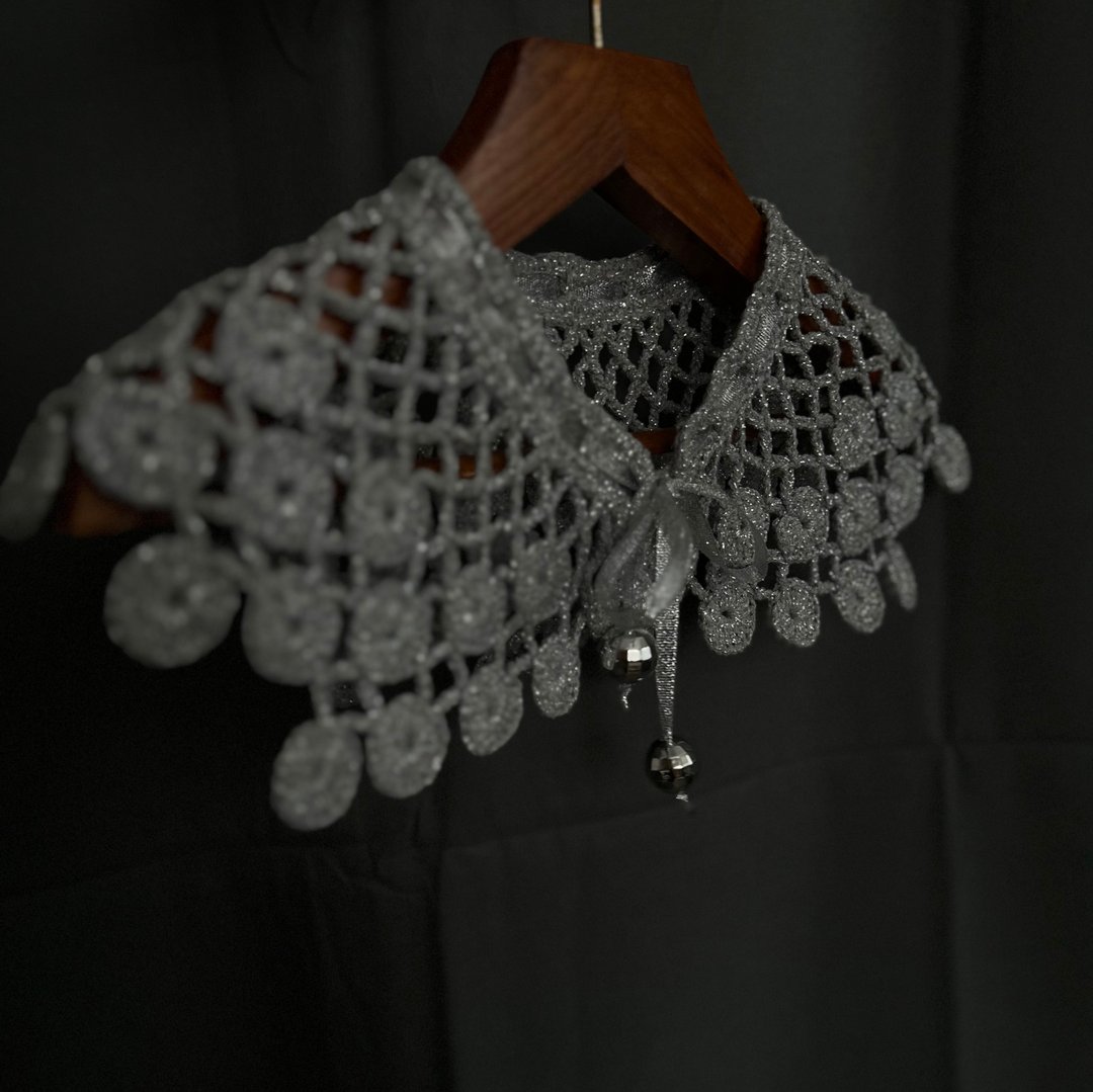Crochet pattern collar PDF digital instant download, video tutorial - 手工艺教程/工具书 - 其他材质 