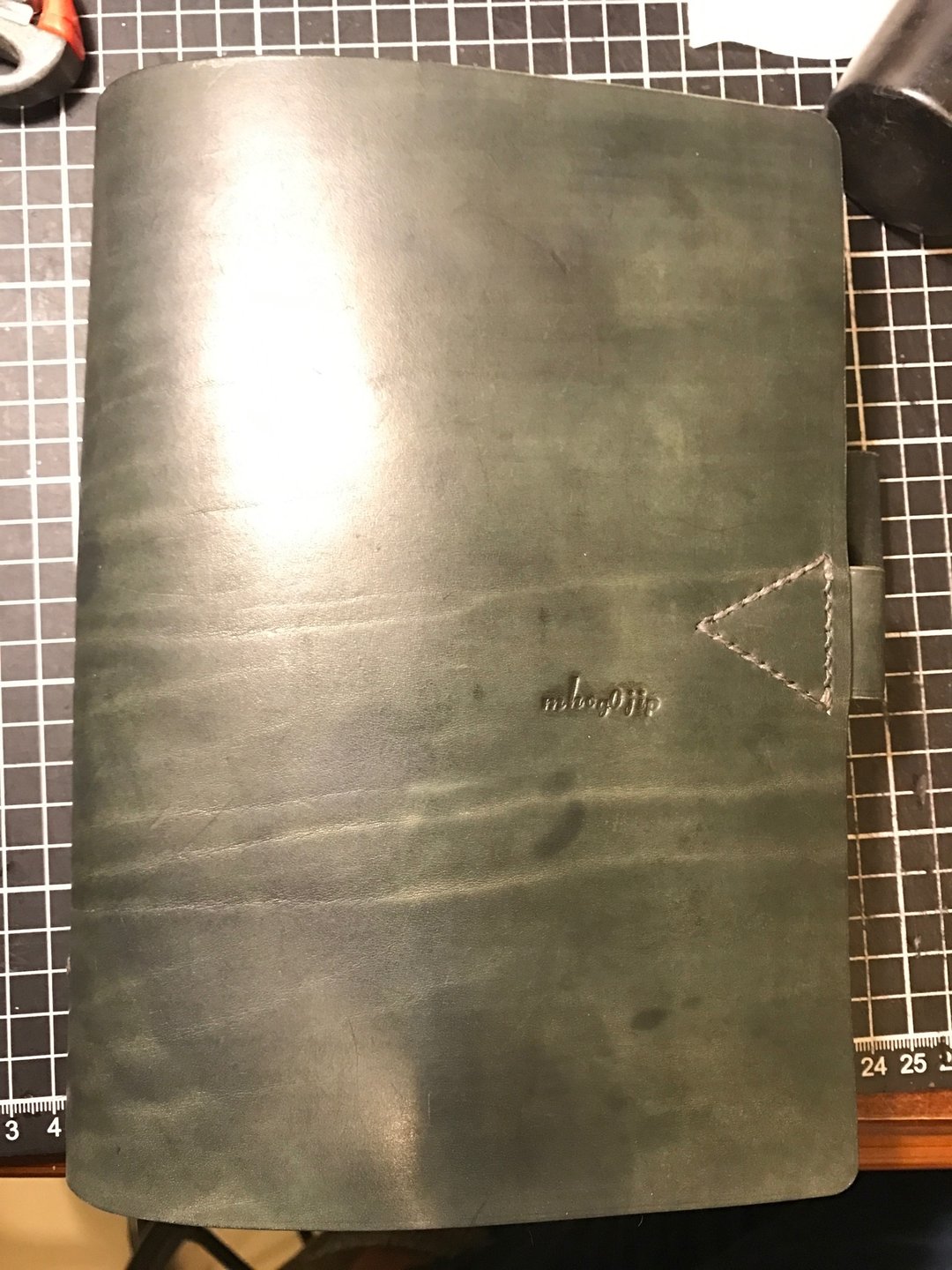 纯手工制作手工染色皮革Ａ5 20孔活页笔记本(免费印字，绣字） - 皮夹/钱包 - 真皮 多色