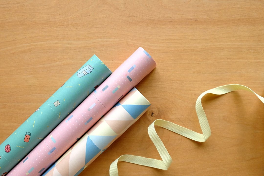 Reusable Wrapping papers (Collection 2) : Set of 3 - 包装材料 - 纸 白色