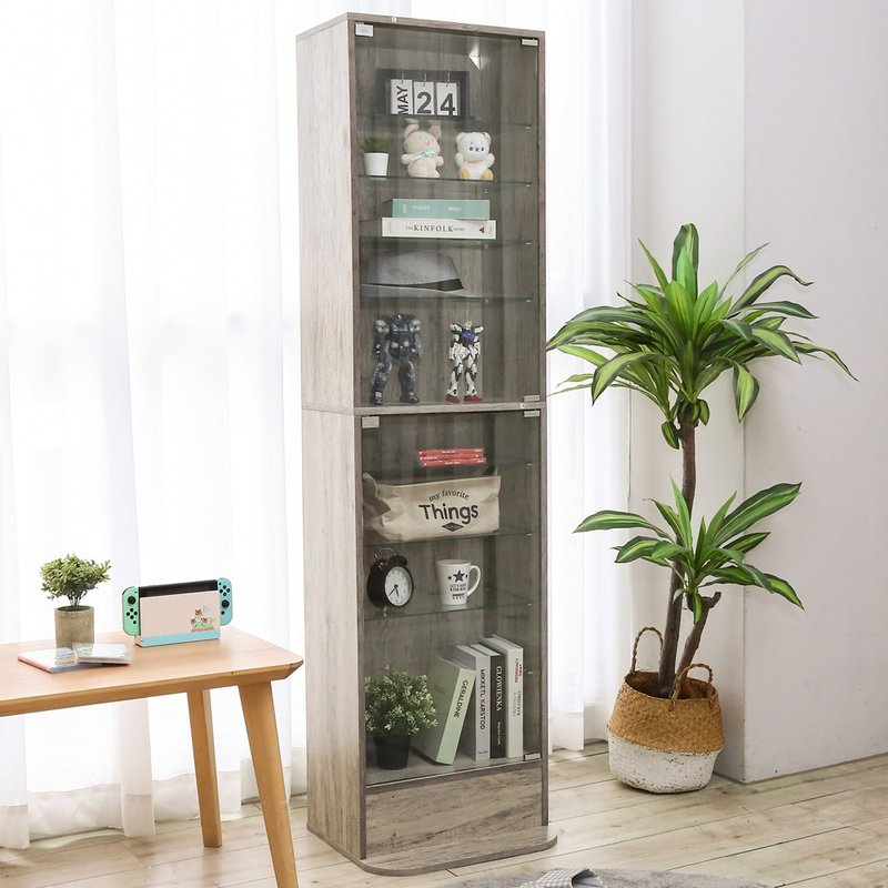 【微慢】MIT多功能玻璃展示收纳柜 柜子 书柜 公仔柜 玻璃柜 - 其他家具 - 其他材质 咖啡色