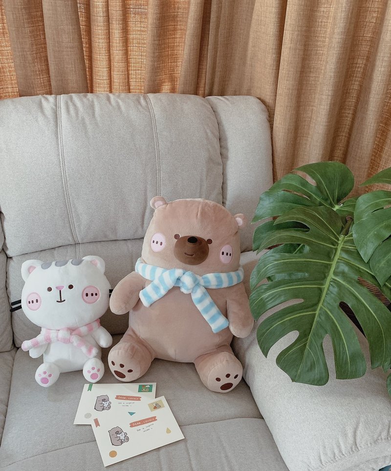 Mr. Bear and his cutie cat Plush - 其他 - 其他材质 多色