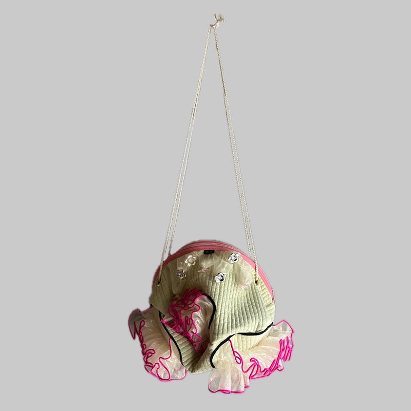 肩包薄荷绿 - 侧背包/斜挎包 - 棉．麻 多色