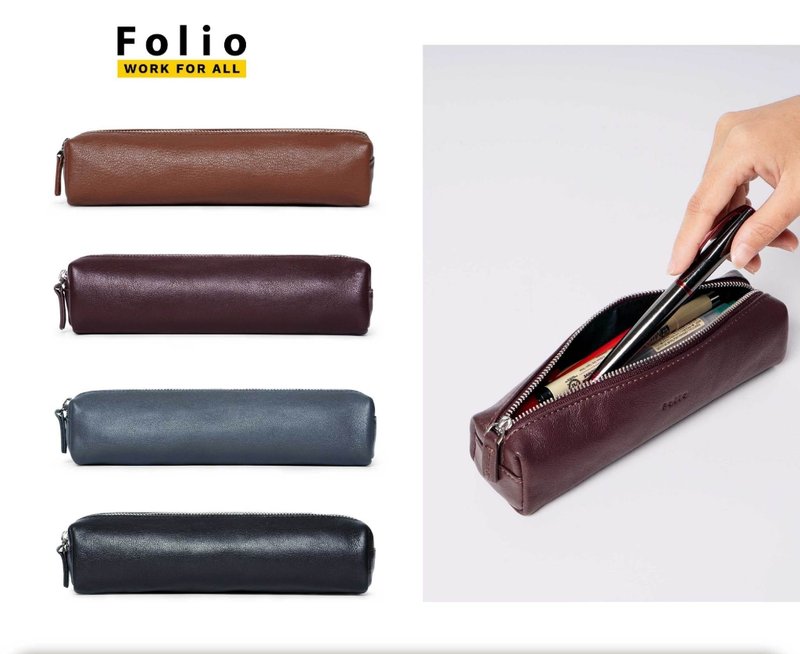 Folio : Myra Pencil Case 真皮制铅笔笔袋，货号18714 - 铅笔盒/笔袋 - 真皮 