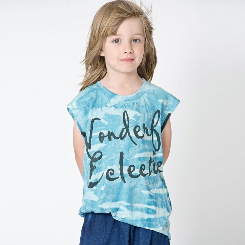 【Lovelybaby有机棉】瑞典有机棉童装长版背心165cm至175cm - 女装背心 - 棉．麻 蓝色