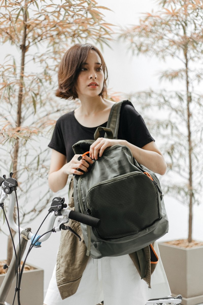 Mitty Backpack - Mitty collection  - 后背包/双肩包 - 尼龙 绿色