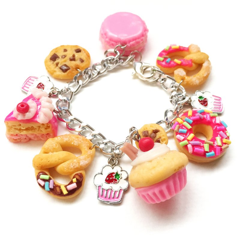 medley Bracelet - 手链/手环 - 粘土 粉红色