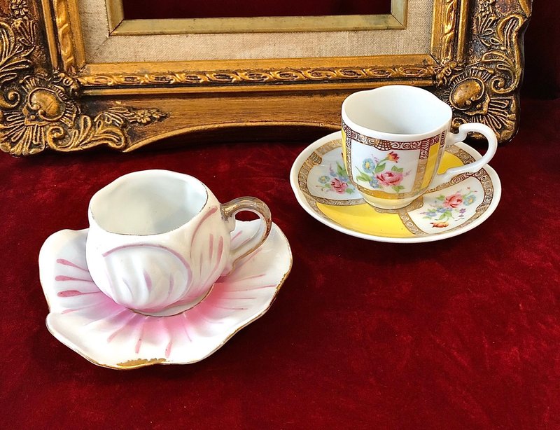 古董迷你咖啡杯组 - 摆饰 - 瓷 