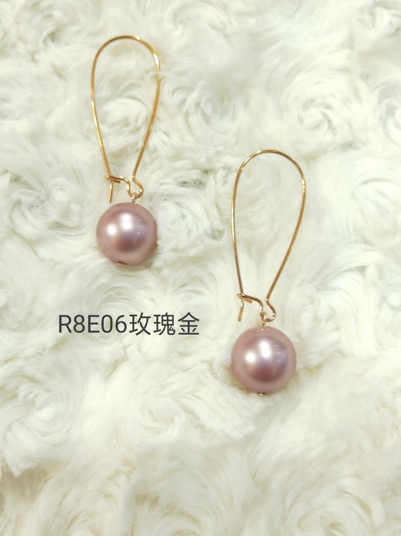 *我是设计*R8E06施华洛世奇水晶珍珠耳环 - 耳环/耳夹 - 珍珠 