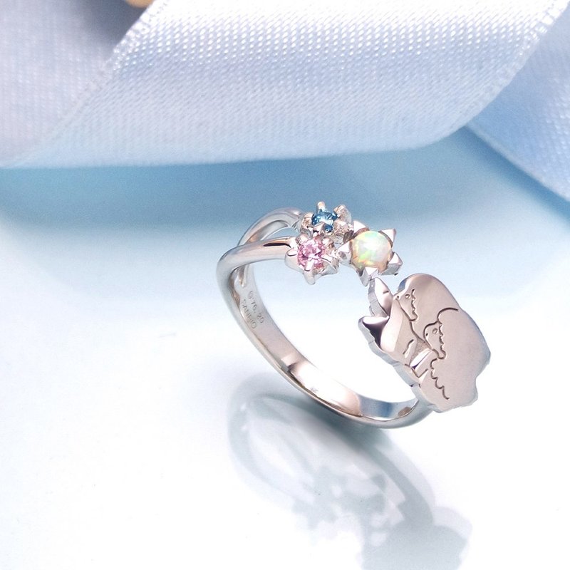 双子星许愿系列-KikiLala流星许愿纯银戒指 - 戒指 - 纯银 银色