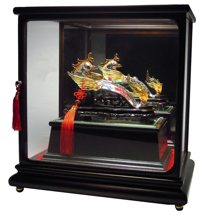 琉璃 凤凰如意 升迁送礼 退休送礼 开幕送礼 新婚送礼 新居送礼 - 其他 - 其他材质 金色