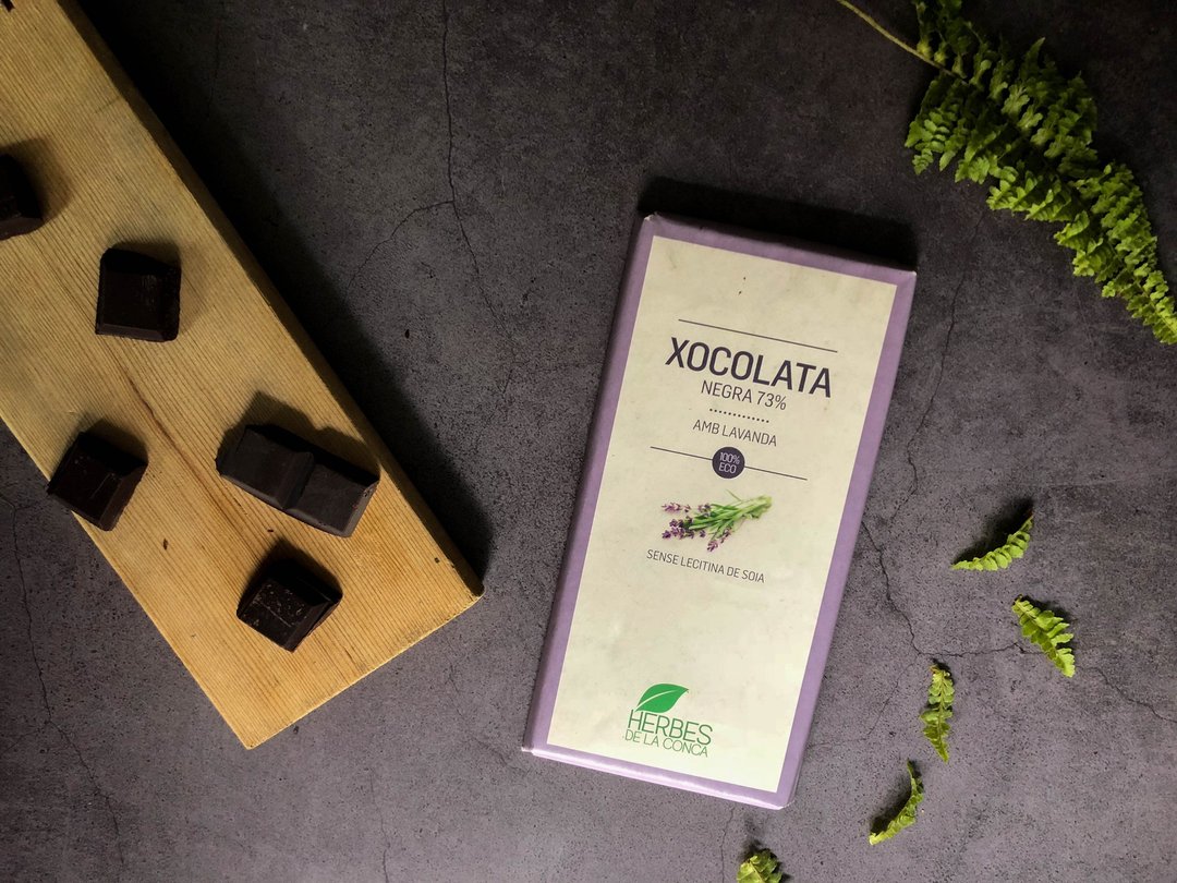 吃不胖72%西班牙有机香草巧克力 – 薰衣草口味 - 巧克力 - 新鲜食材 紫色