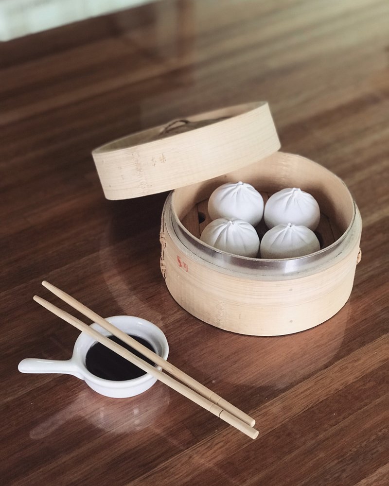 小笼包扩香石 / Xiao Long Bao Diffuser - 香薰/精油/线香 - 其他材质 白色