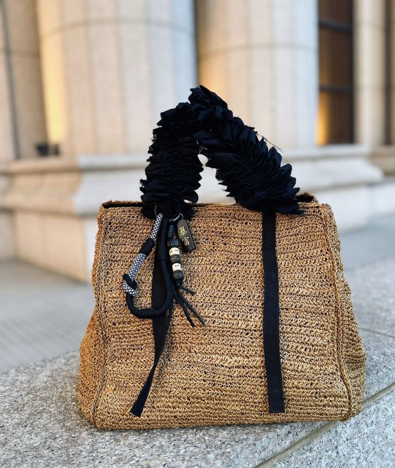 【MISIA】3in1 phone/key/bag charm 三合一手工绳索字母开运挂件 - 吊饰 - 真皮 