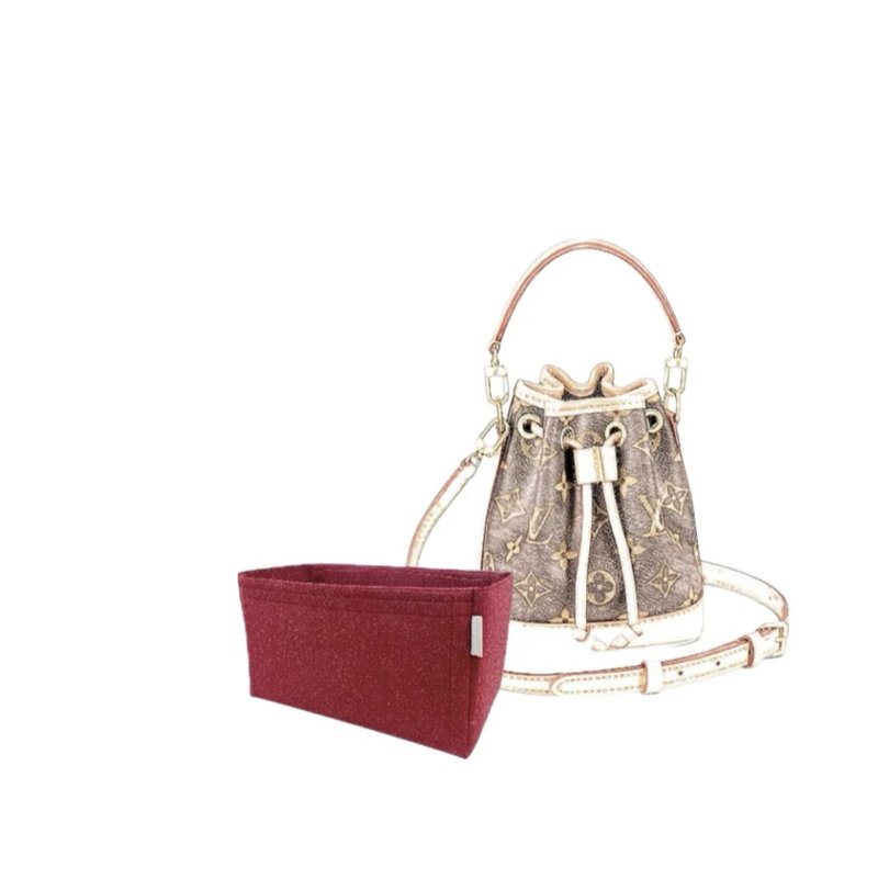 【香港制造|韩国绒布】手制内袋 - LV Nano Noe (M81266) - 化妆包/杂物包 - 其他材质 多色