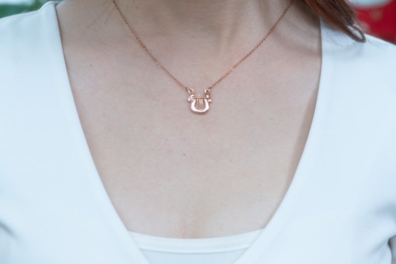 竖琴与知音_项链 - 项链 - 铜/黄铜 金色