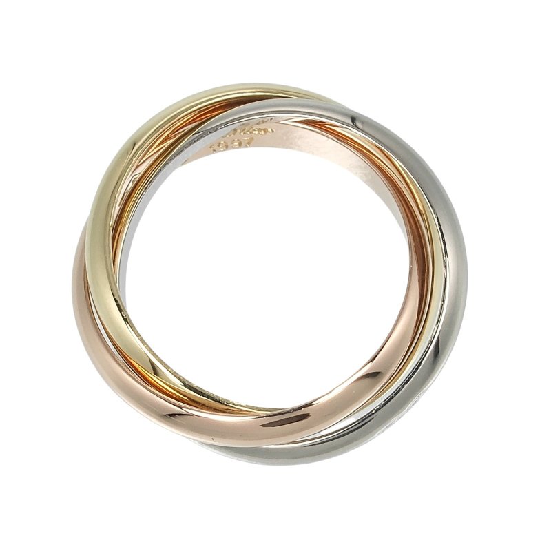 【日本直送】卡地亚 Trinity 坠饰 18K金 黄K金 x 玫瑰金 x 白K金 约1.75g CARTIER【二手】A级 - 项链 - 贵金属 金色