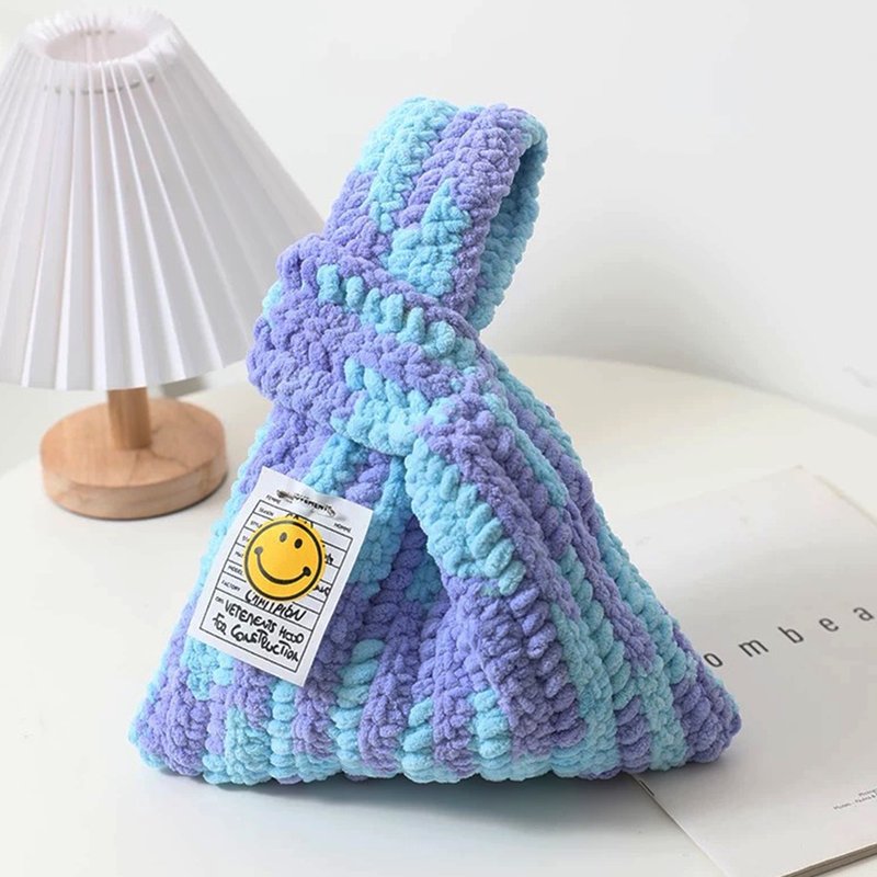 日系手腕包DIY手工编织包包钩针编织材料包手织生日礼物 - 编织/刺绣/羊毛毡/裁缝 - 聚酯纤维 多色