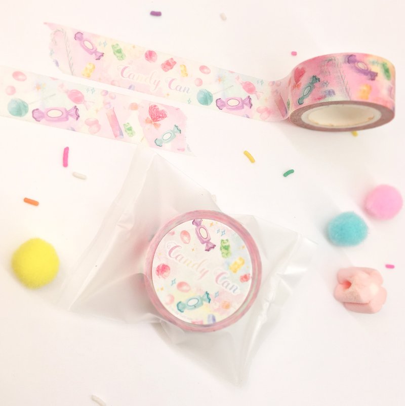 糖果罐  原创插画 和纸胶带 / - 纸胶带 - 纸 粉红色