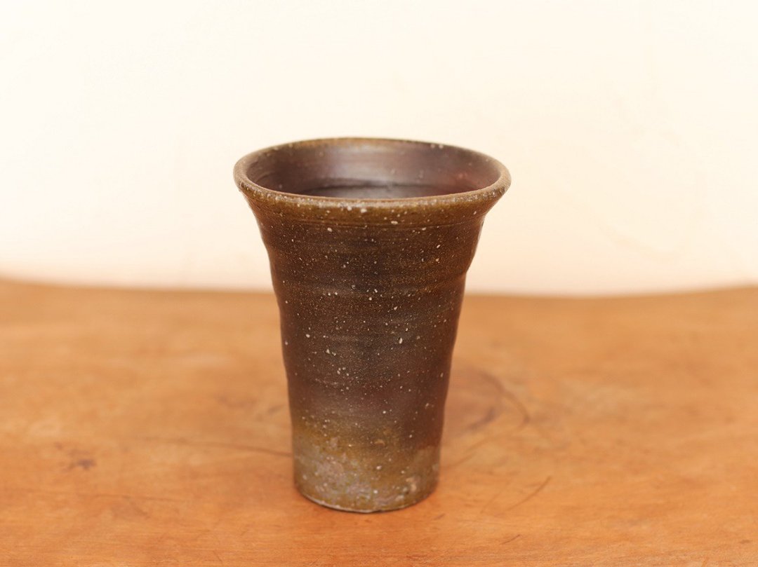 Bizen Baked Sake Brewery (Medium) b2-044 - 其他杯子 - 陶 咖啡色