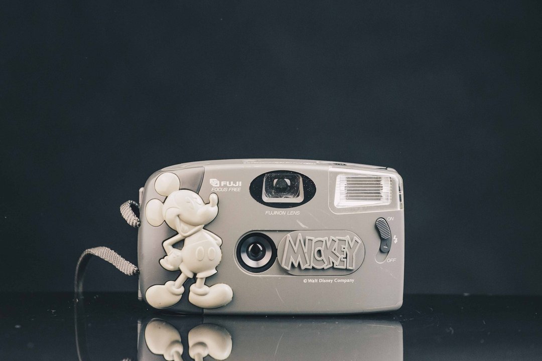 FUJI Hi ! MICKEY MOUSE #689 #135底片相机 - 相机 - 其他金属 黑色