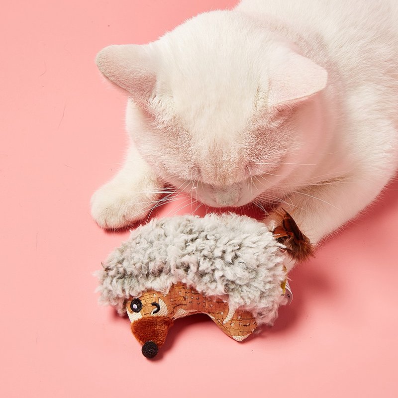 【猫玩具】Petsville派思维 木皮绒绒雀鸟刺猬(4款) - 玩具 - 玩具 - 聚酯纤维 多色