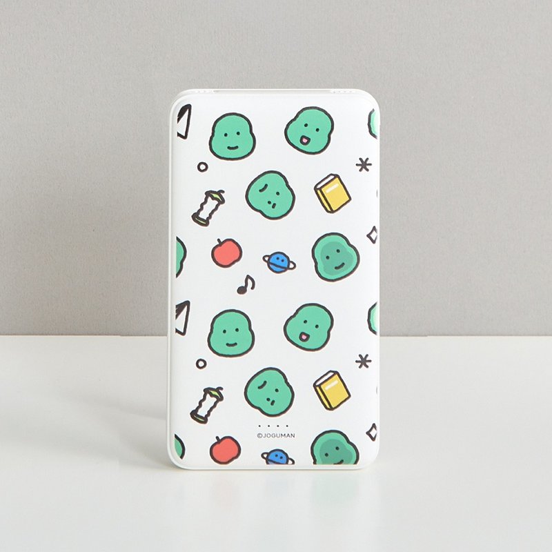 JOGUMAN布拉基欧脸型乱花款双线快充10000mAh行动电源 - 充电宝/传输线 - 塑料 多色