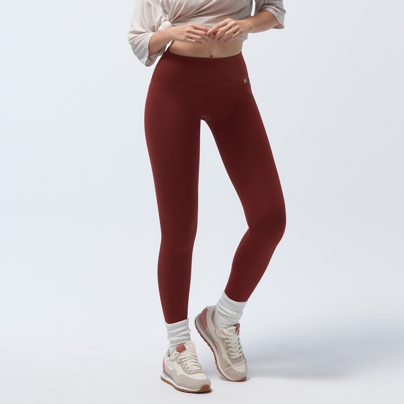 【新年开运色】REBOOT-苏活动能魔力紧身裤-砖红 - 女装内搭/紧身裤 - 聚酯纤维 红色