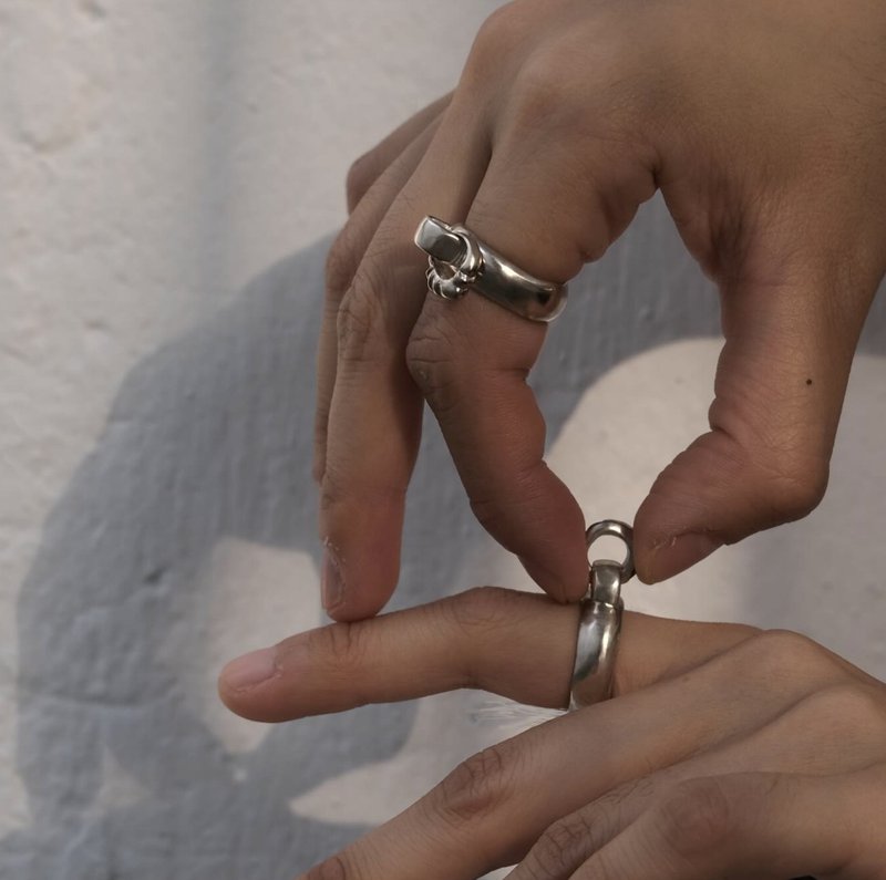 MASE ring ( H ) - 戒指 - 银 