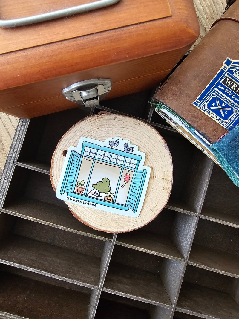 窗边的窗贴 - 贴纸 - 其他材质 多色