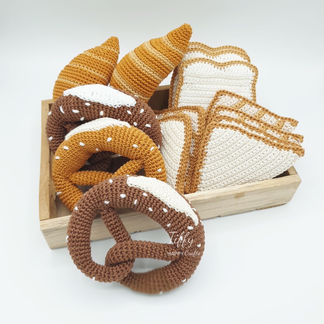 烘焙产品玩具组 | Amigurumi 钩针编织食物玩具图案 PDF - 手工艺教程/工具书 - 其他材质 