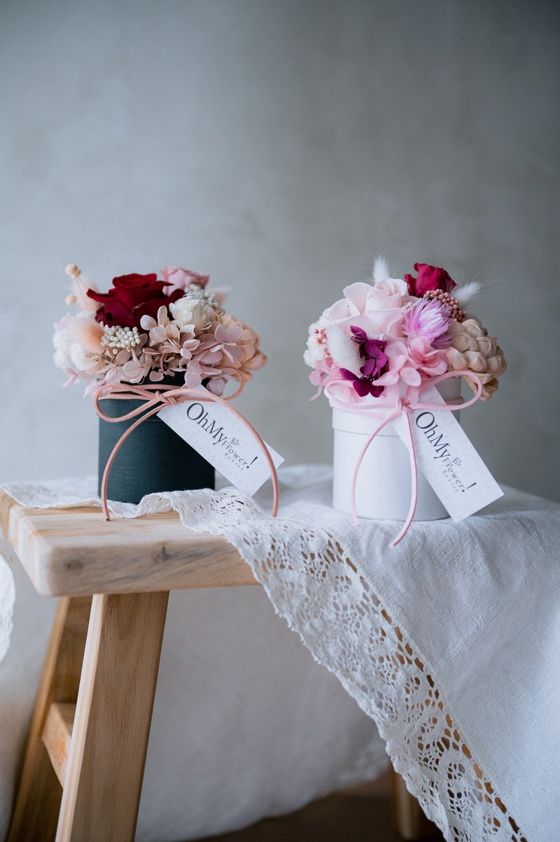 朵朵真爱永生花系列 玫瑰扩香小礼盒 - 干燥花/捧花 - 植物．花 多色