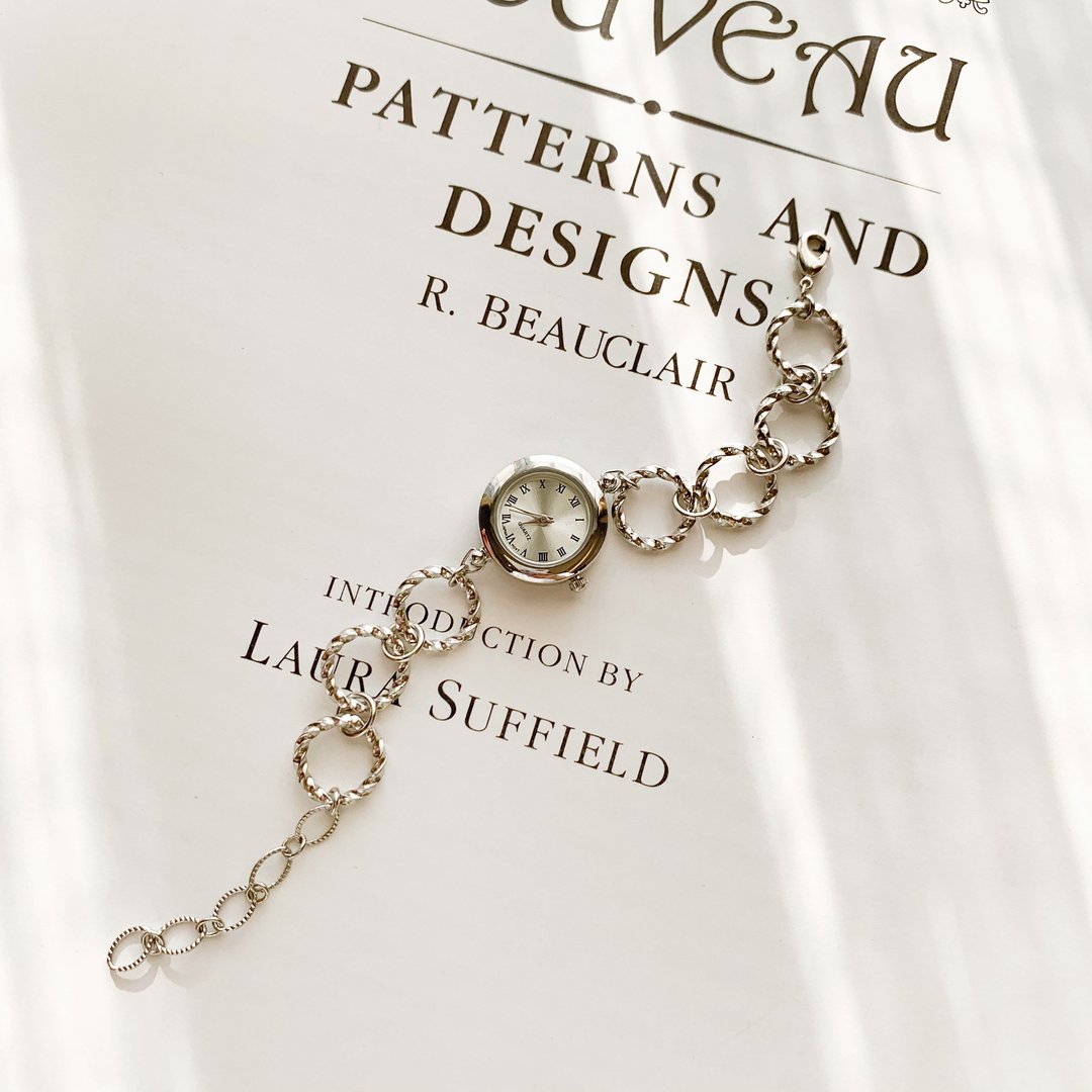 Agnes big chain bracelet watch LI044 - 女表 - 其他金属 银色