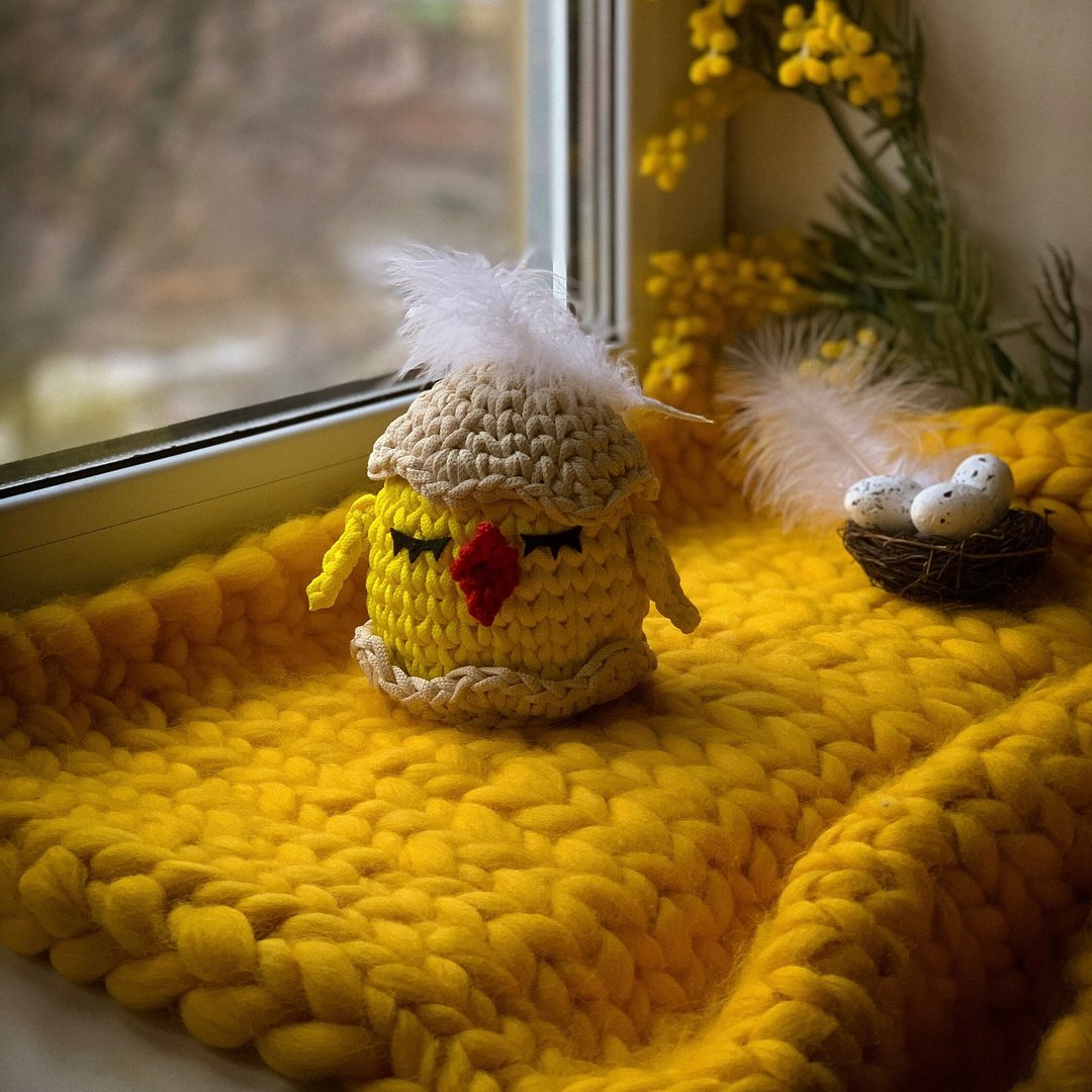 Crochet pattern basket chicken PDF digital instant download and video tutorial - 手工艺教程/工具书 - 其他材质 