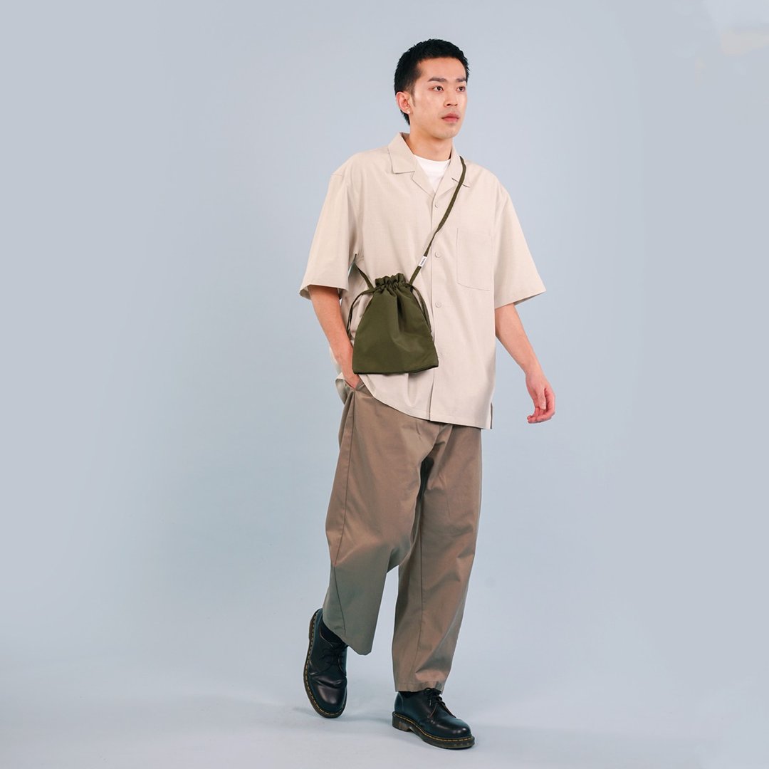 City系列 | 随身索绳小包 JERRY (羽衣绿) 斜背包侧背包手机袋 - 侧背包/斜挎包 - 尼龙 绿色