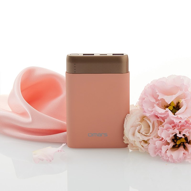 omars炫彩系行动电源 有标示Wh PD20W+QC3.0快充 10000mAh-晚霞粉 - 充电宝/传输线 - 塑料 粉红色