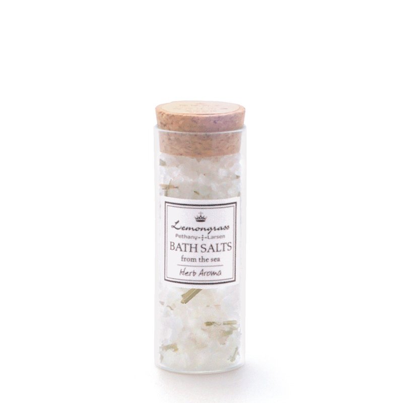 两件组 柠檬香茅洁净舒缓 精油调理净肤浴盐40g -Pethany+Larsen - 沐浴用品 - 浓缩/萃取物 白色