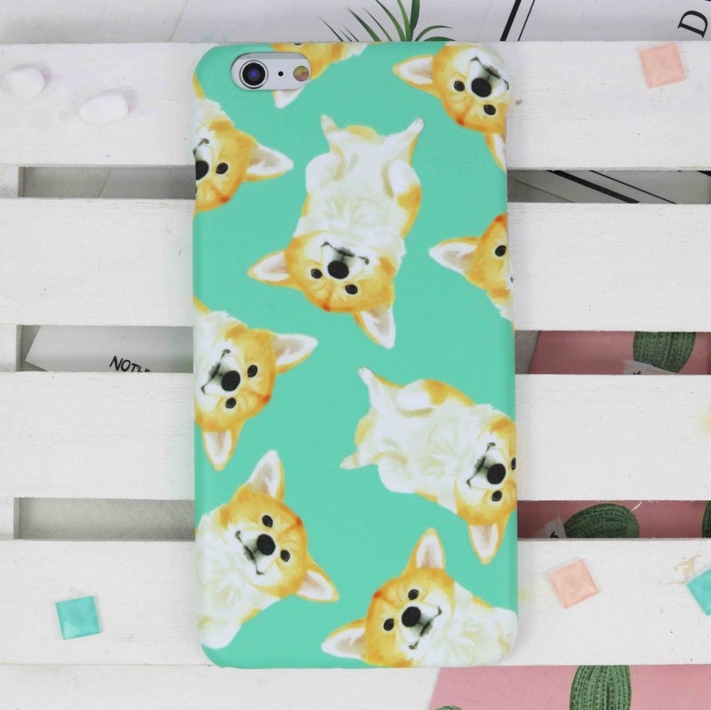 淘气柯基犬柯基狗手机硬壳iphone XS 8 Plus Galaxy S9 note 9 - 手机壳/手机套 - 塑料 