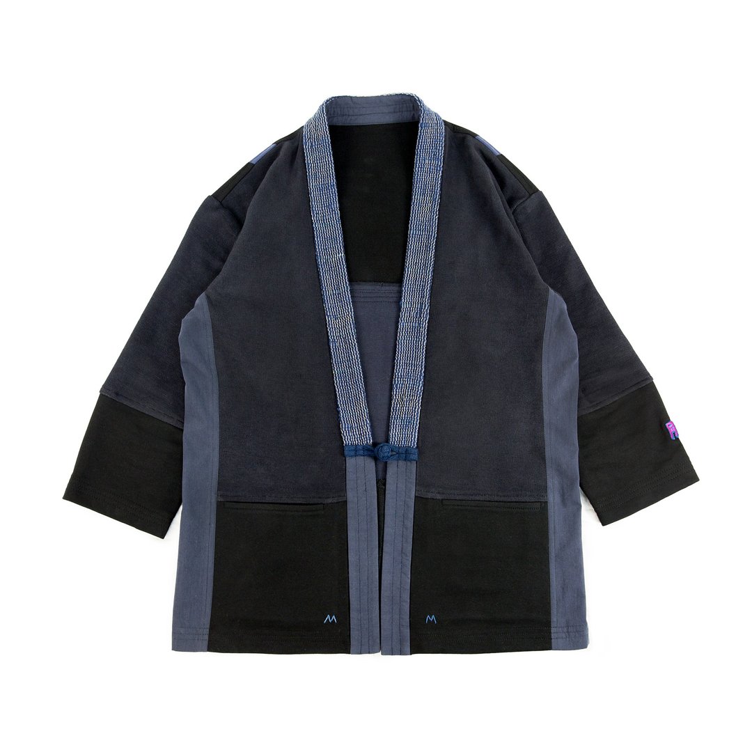 BONDAGE "H" SWEAT KIMONO JKT 剪裁式和服外套 (黑色) - 男装外套 - 棉 黑色