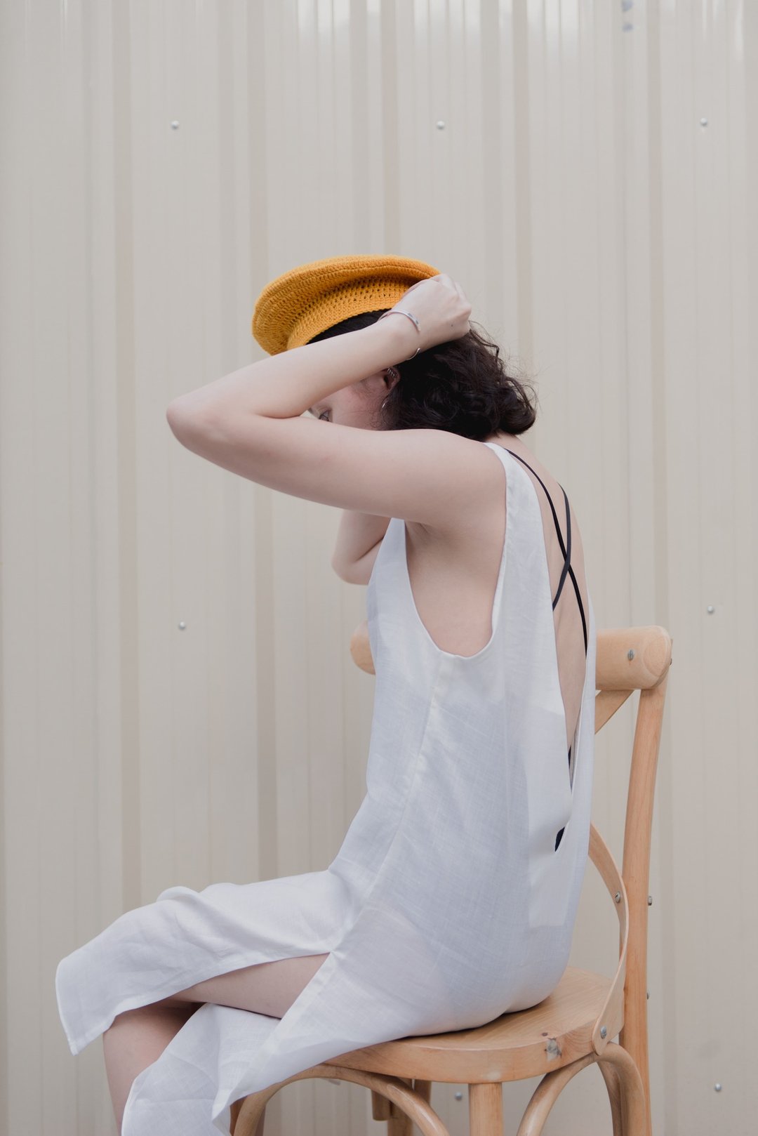 MAILLOT CLOTHING - VERBENA - material : Linen - 女装背心 - 棉 白色