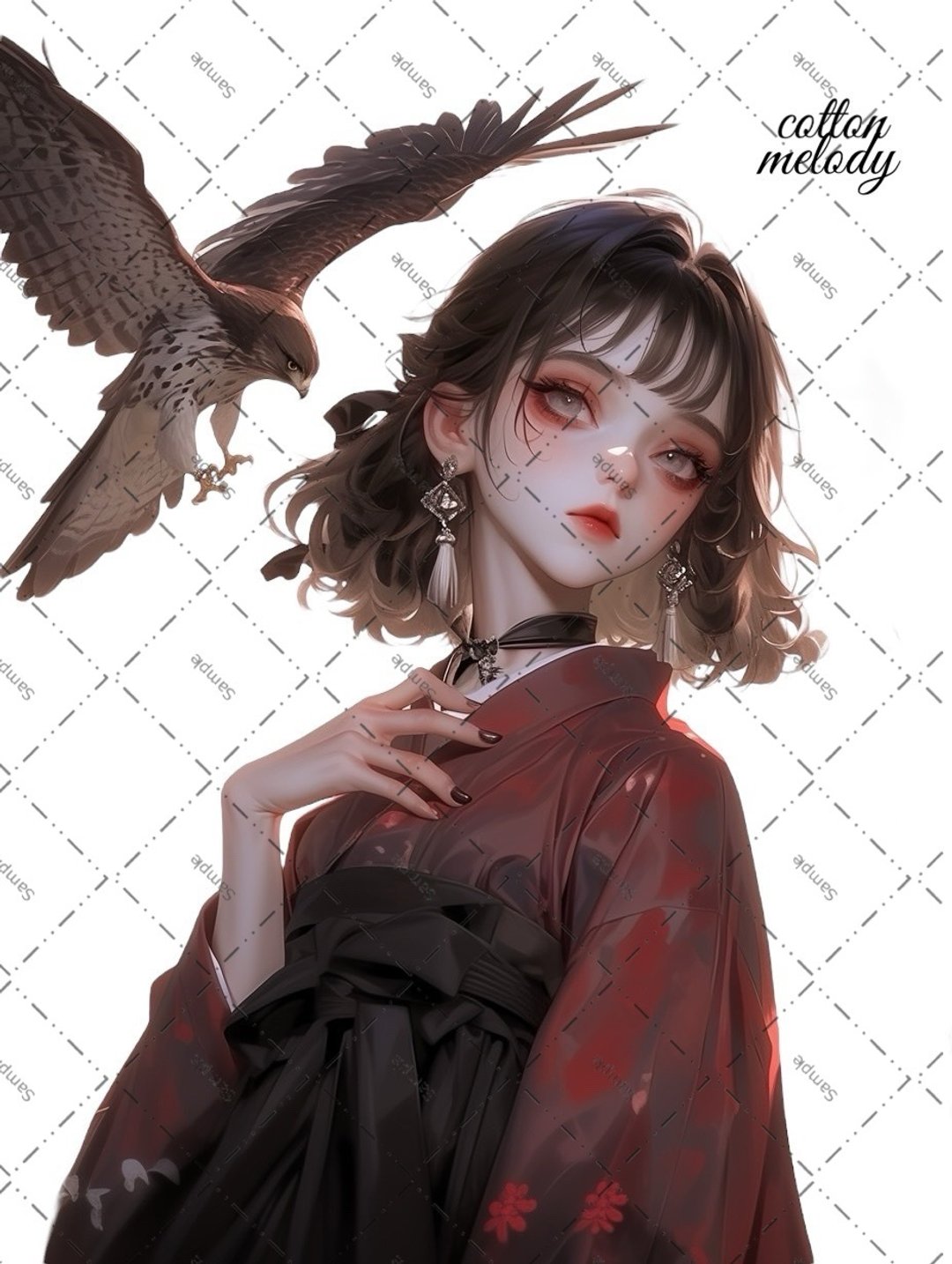原创贴纸 no.1686 人物贴纸 原创贴纸 人物贴纸 女孩贴纸 原创人物贴纸 - 贴纸 - 纸 