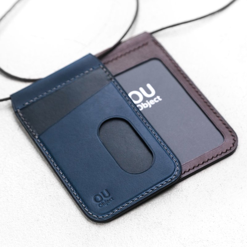 直式识别证卡套/证件套 植鞣革 手工缝制 | OU object 偶物 - 证件套/卡套 - 真皮 多色