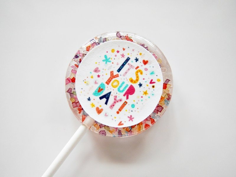 花漾棒棒糖-生日系列1 (5支/盒) - 零食/点心 - 新鲜食材 多色