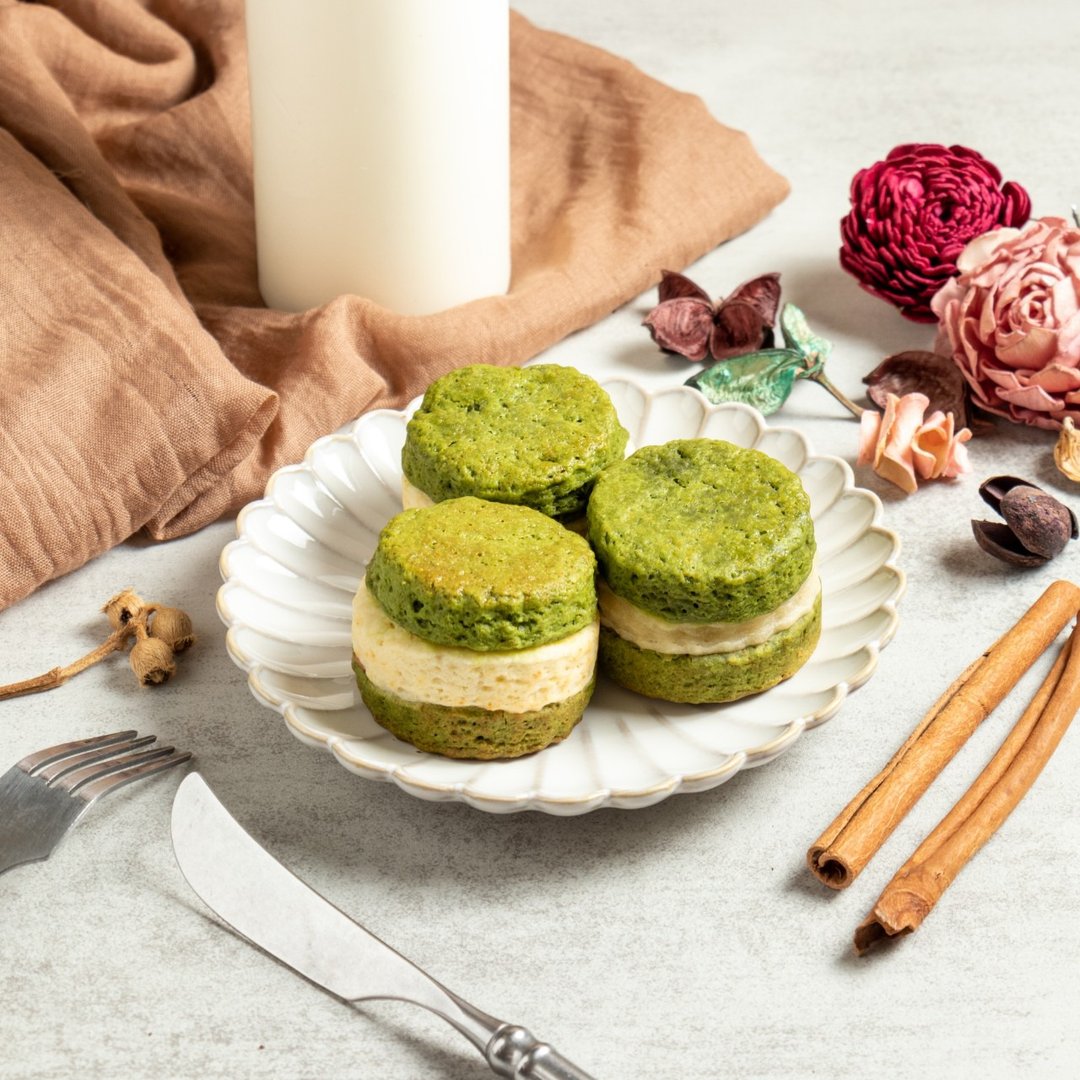 日式司康 抹茶红豆欧蕾 3入加赠咖啡试饮 点品手作 - 蛋糕/甜点 - 新鲜食材 咖啡色