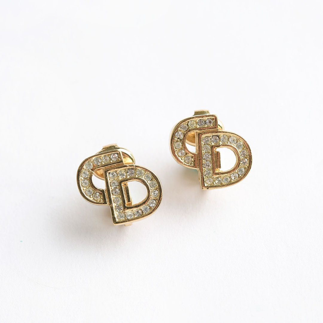 Christian Dior 古董耳环 / Vintage 古着 - 耳环/耳夹 - 其他材质 金色