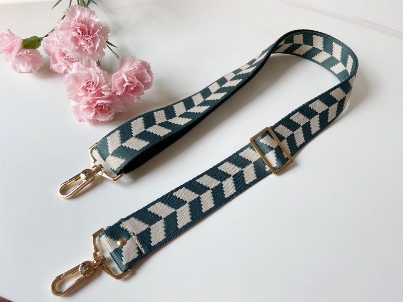 1.5 寸 手作 背带 棉织背带 背包背带 宽背带 - 侧背包/斜挎包 - 聚酯纤维 蓝色