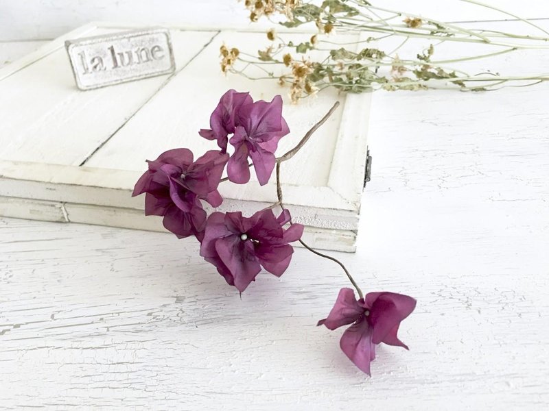 Antique decorative twig (hydrangea purple) - 植栽/盆栽 - 聚酯纤维 紫色