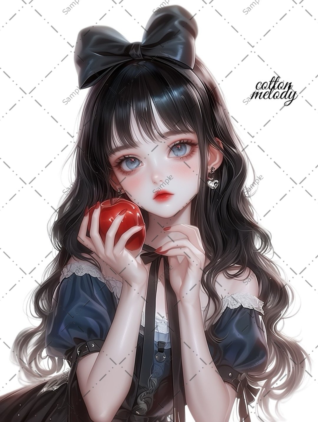 original sticker no.1206 人物贴纸 原创贴纸 人物贴纸 女孩贴纸 原创人物贴纸 - 贴纸 - 纸 