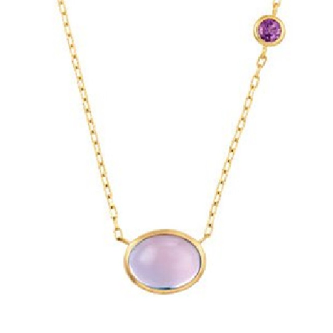 【Moriarty Jewelry】经典浪漫 - 日本18K  紫水晶项链 - 项链 - 宝石 