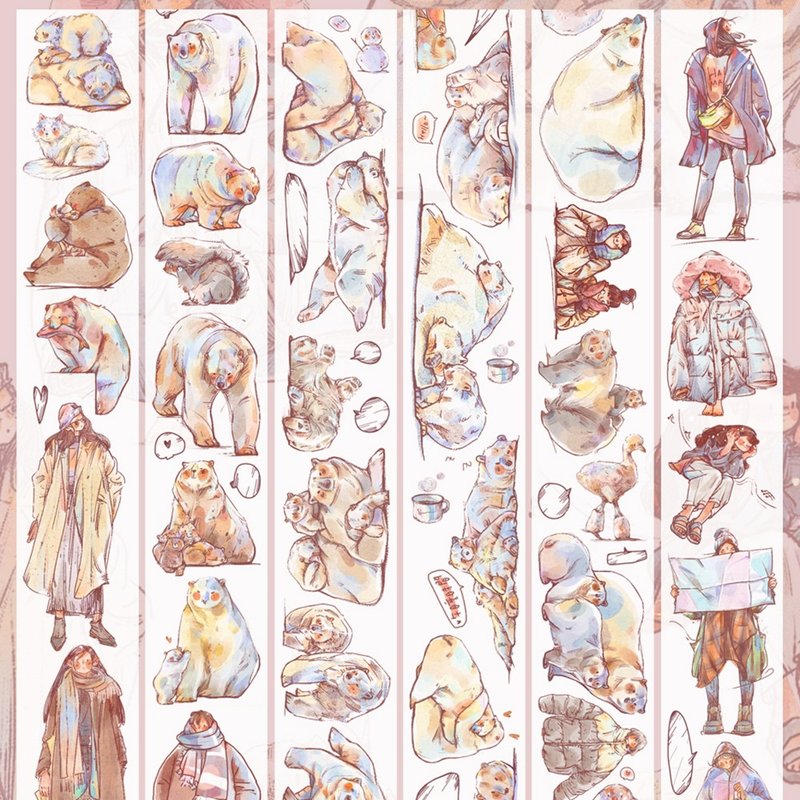 小冬天 和纸胶带 台灣製 10米卷 - 纸胶带 - 纸 多色