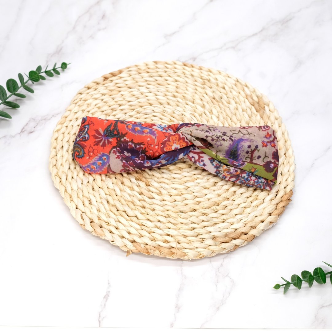 【 波希米亚风格头带 / bohemian headband 】 - 发带/发箍 - 其他材质 咖啡色